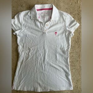Lilly Pulitzer Island Polo TransDRY T-Shirt Made in Peru Size XS